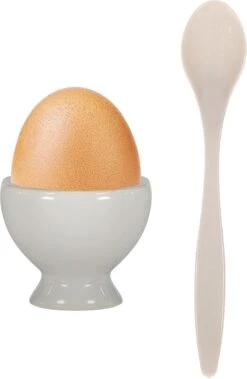 Excellent Houseware 12x Eierlepels Zwart/grijs Kunststof 14 Cm -Keukengerei Winkel 783x1200 2