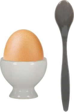 Excellent Houseware 12x Eierlepels Zwart/grijs Kunststof 14 Cm -Keukengerei Winkel 797x1200 2