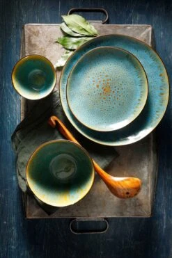 Palmer Bord Lotus 20.5 Cm Zwart Turquoise Stoneware 6 Stuk(s) 8 Palmer Bord Lotus 20.5 Cm Zwart Turquoise Stoneware 6 Stuk(s) -Keukengerei Winkel 800x1200 51
