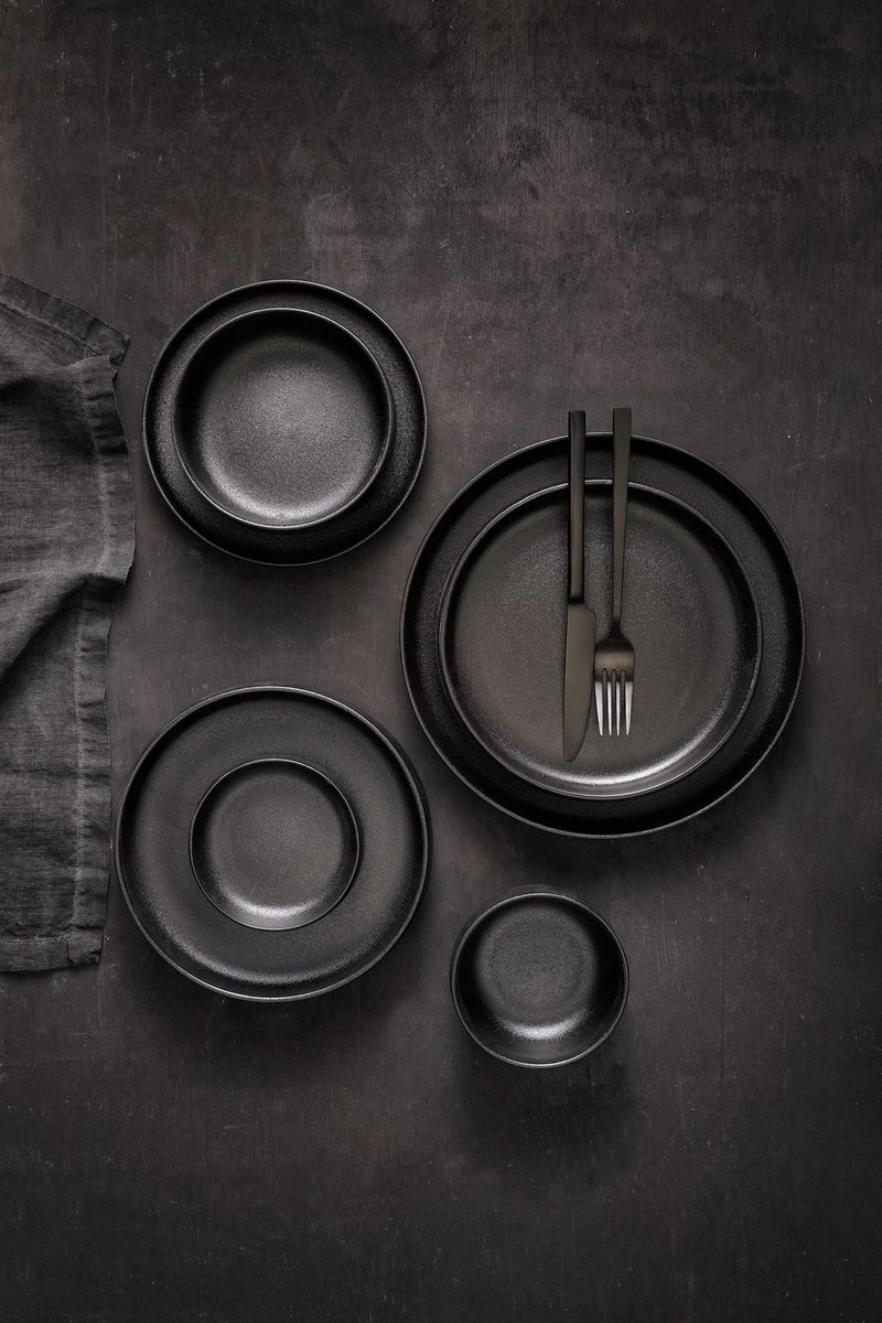 Maastricht Porselein Bord Diep Universe 21 Cm Zwart Porselein 1 Stuk(s) 4 Maastricht Porselein Bord Diep Universe 21 Cm Zwart Porselein 1 Stuk(s) - Afbeelding 4