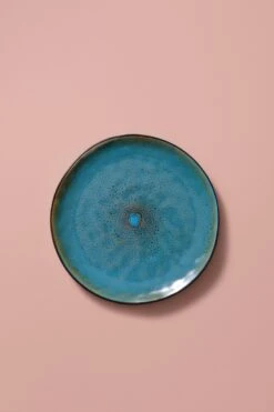 Palmer Bord Lotus 27.5 Cm Zwart Turquoise Stoneware 2 Stuk(s) -Keukengerei Winkel 800x1200 70