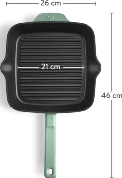 Springlane Gietijzeren Grillpan Mint, 26 Cm -Keukengerei Winkel 822x1200