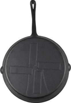 The Windmill Koekenpan Skillet Extra - 31,5 Cm - Gietijzer Zwart -Keukengerei Winkel 834x1200 1