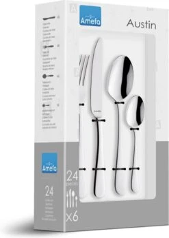 Amefa Austin Bestekset - 24 Delig - 6 Persoons - Zilver 9 Amefa Austin Bestekset - 24 Delig - 6 Persoons - Zilver -Keukengerei Winkel 856x1200 4