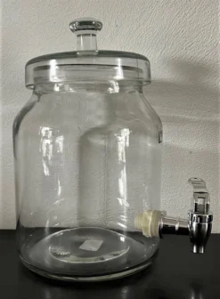 Merkloos Glazen Pot Met Deksel En Kraantje