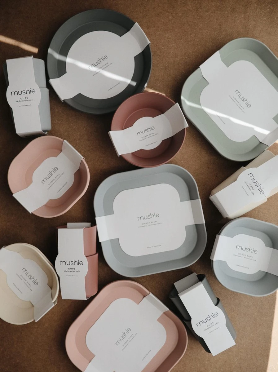 Siliconen Kommen - Mushie - Vanille - Set 2 14 Siliconen Kommen - Mushie - Vanille - Set 2 - Afbeelding 14