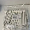CPLA Bio Snackvork Met Snijrand 13cm WIT 100 Stuks | 100% Composteerbaar. Voor Horeca Friet, Snack, Eten, Partyfeest