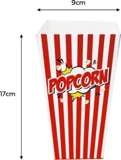 50 Duurzame Popcorn Bakjes (18x10cm) - Popcorn Zakjes Voor Filmavonden, Feestjes - Ook Geschickt Als Snoepbakje Of Feestzakje Voor Kinderen -Keukengerei Winkel 904x1200 3