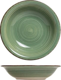Studio Tavola Diepe Borden Summer Green ø 21 Cm - 6 Stuks -Keukengerei Winkel 912x1200