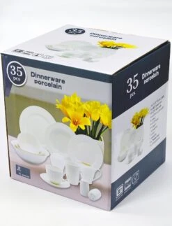 JT Serviesset - Wit - 35delig - 4 Persoons - Luxe Reliëf Design -Keukengerei Winkel 917x1200 1