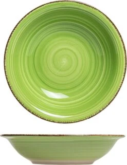 Studio Tavola Diepe Borden Summer Green ø 21 Cm - 6 Stuks -Keukengerei Winkel 923x1200 2
