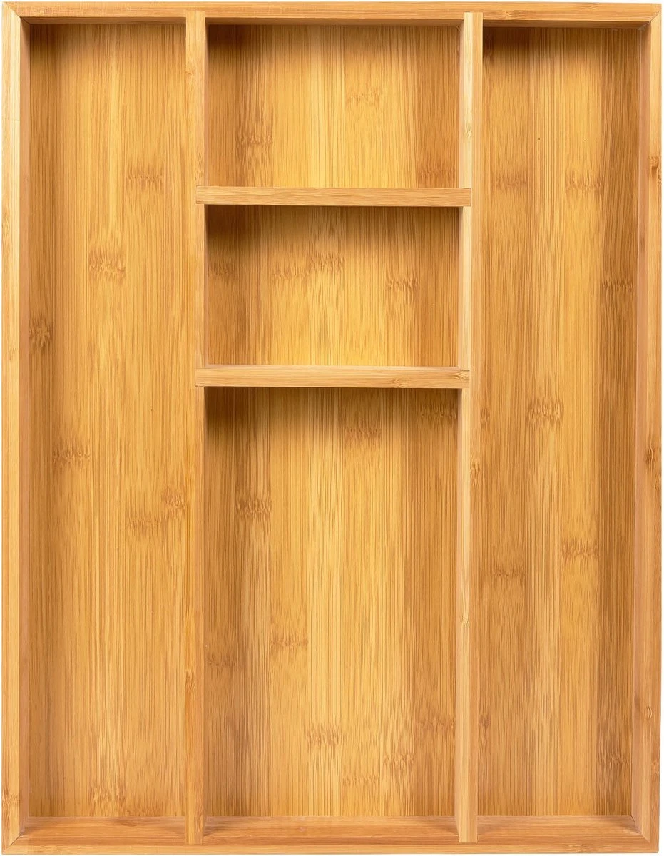 Coninx Bestekbak Bamboe 36CM Breed - Besteklade - Opbergbak - Duurzaam - Voor Laden Vanaf 47cm Diep 1 Coninx Bestekbak Bamboe 36CM Breed - Besteklade - Opbergbak - Duurzaam - Voor Laden Vanaf 47cm Diep