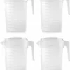 Merkloos Pakket Van 4x Stuks Kunststof Schenkkannen/waterkannen Van 2 Liter - 2000 Ml - Feest/partij/zomer