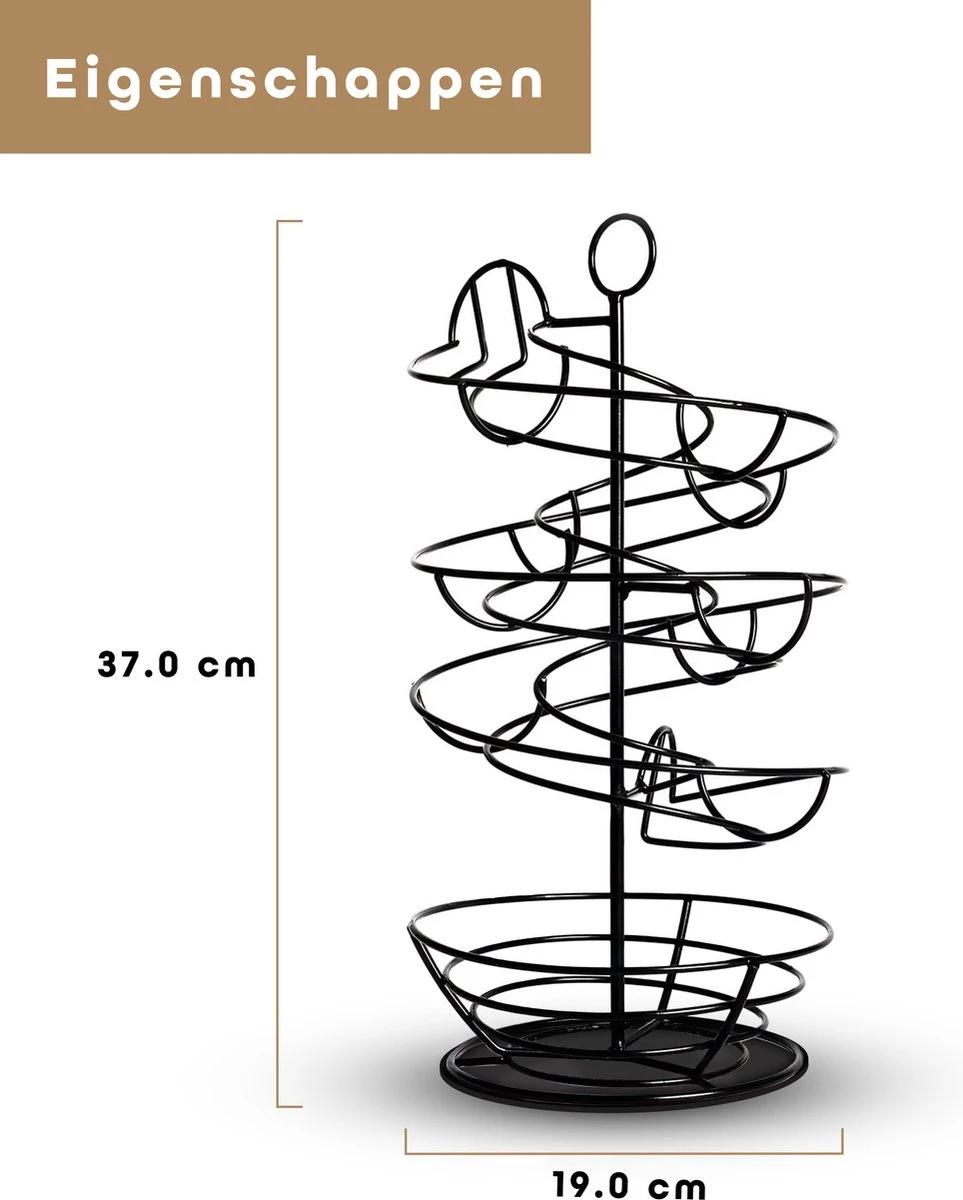 Eiermand – Eierrek – Eierhouder – Eieren – Zwart - Pasen - Tot 40 Eieren - 360° - BAULK® 7 Eiermand – Eierrek – Eierhouder – Eieren – Zwart - Pasen - Tot 40 Eieren - 360° - BAULK® - Afbeelding 7