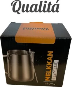 Qualitá® Melkkan Met Art Pen - Barista Melkkannetje - 350 ML - Melkopschuimkannen -Keukengerei Winkel 998x1200 3